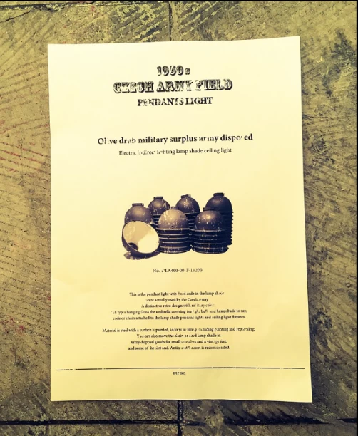 CZECH ARMY VINTAGE LIGHT